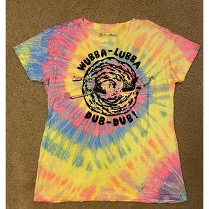 Rick And Morty Adult Swim Ripple Junction Wubba-Lubba Tie Dye T-Shirt  Youth XL